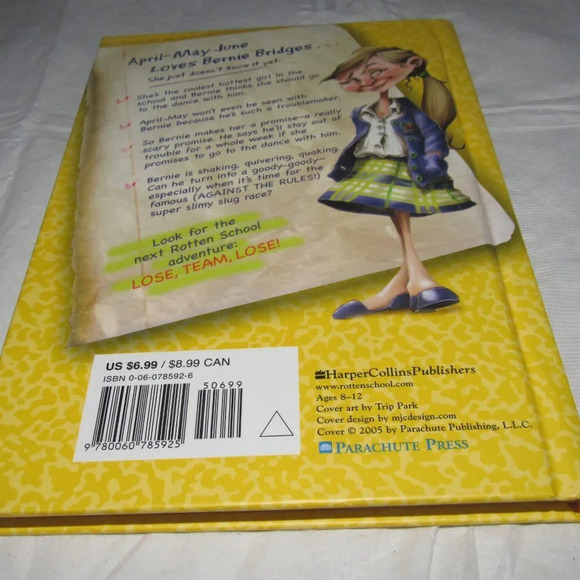 R.L. Stine ROTTEN SCHOOL Series: THE GOOD, THE BAD AND THE VERY SLIMY Hardcover - Picture 2 of 4
